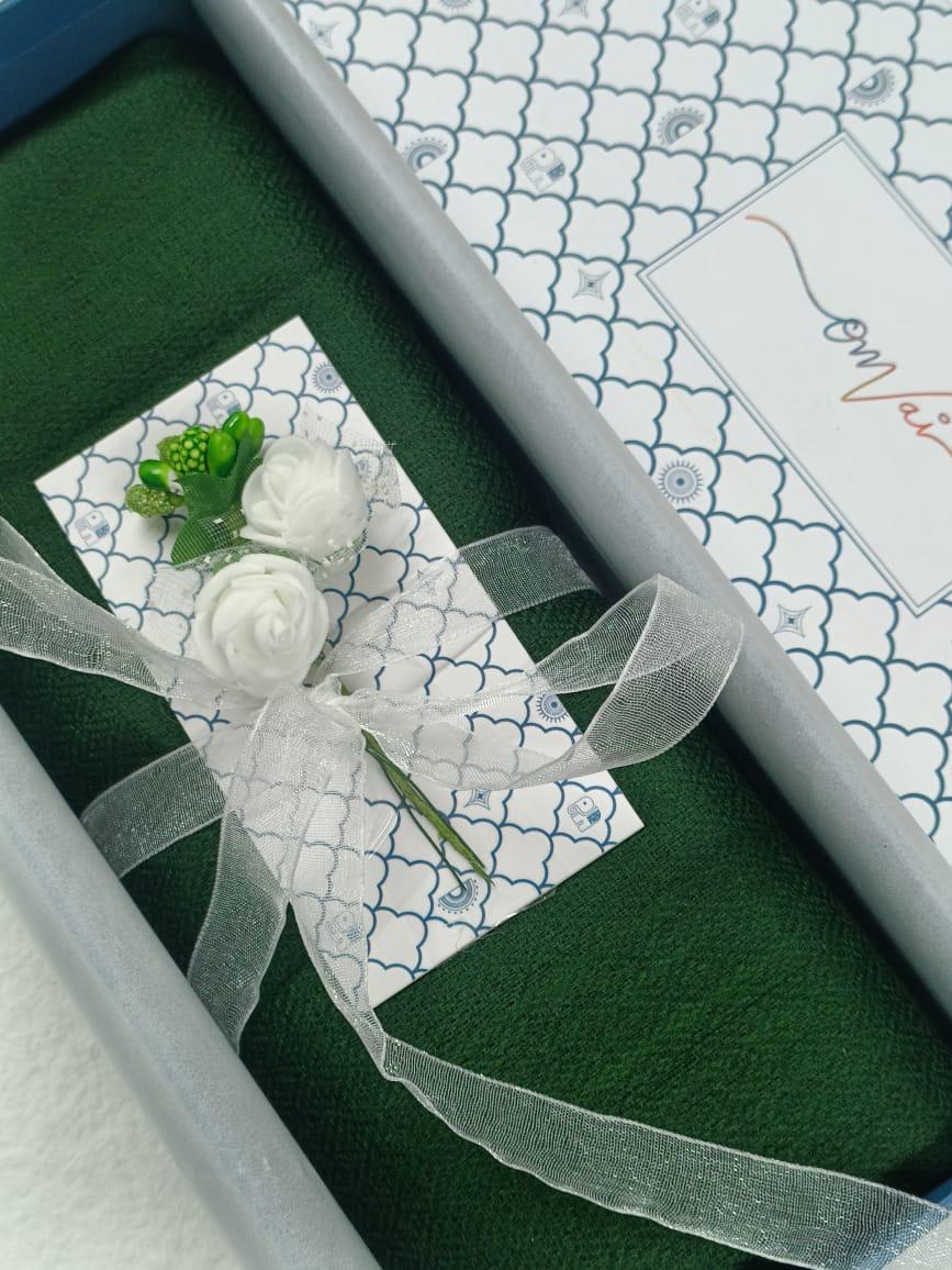 DARK GREEN Solid Pashmina Stole | OMVAI