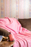 OMVAI Zig Zag Patterned Woven Throw Blanket / Comforter Flamboyant Fuchsia