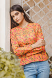 OMVAI Women's Mughal Blouse - Orange