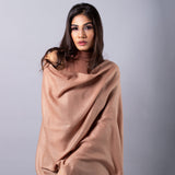 MOCHA BROWN Solid Pashmina