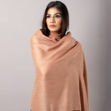 MOCHA BROWN Solid Pashmina