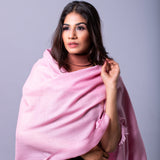 ROSE PINK Solid Pashmina