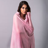 ROSE PINK Solid Pashmina