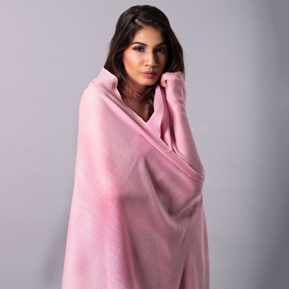 Premium Gifting 100% Pure Cashmere Wool Solid Color Pashmina