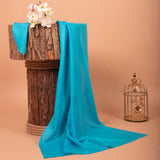 POWDER BLUE Solid Pashmina