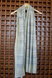 OMVAI Spring Summer Pastel Reversible Stripes Modal Silk Stole Buttercup Yellow