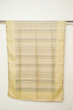 OMVAI Spring Summer Pastel Reversible Stripes Modal Silk Stole Buttercup Yellow