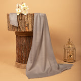 SEAL GRAY Solid Pashmina