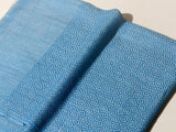 Diamond Weave Super Soft Cashmere Muffler -  Blue