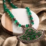 Farhat Green Onyx Necklace