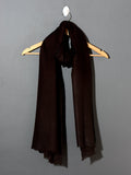 CHOCOLATE Solid Pashmina