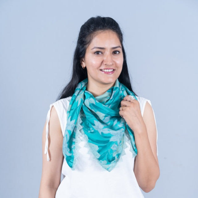 Teal hotsell neck scarf