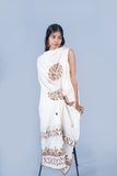 OMVAI Vishal Chakra Hastkala Dupatta with applique and Hand-work - Caramel Brown