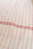 OMVAI Vintage Super Soft  Checks Cotton Woven Throw Blanket / Comforter - Red