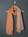 OMVAI Melon Orange - Ivory Reversible Pashmina