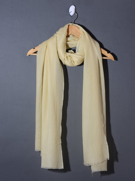 solid pashmina scarf in ivory color