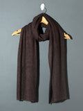 Solid Dyed Woolen Muffler - Brown