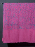 PHOOL JALI The Floral Jaal Hand Embroidered Stole - Pink
