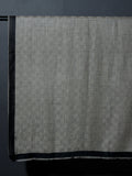 Chess Checks Patterned Pashmina Stole - Silver Grey Black