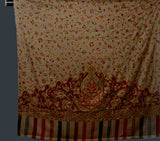TANKA Alluring Ornamental Jaal  Kani Woven Shawl  with Embroidery  Unisex