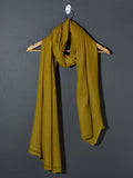 Solid Dyed Woolen Muffler -  Lime Green