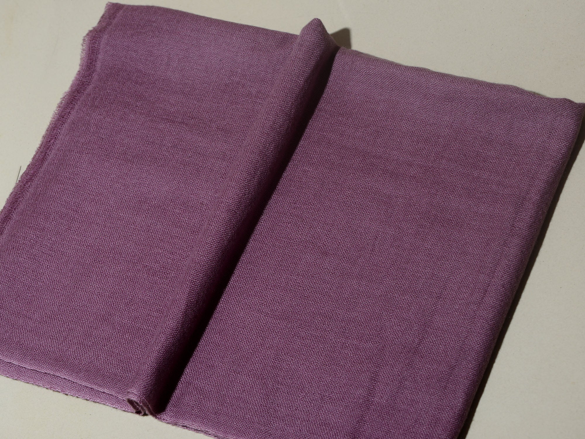 Solid Dyed Woolen Muffler -  Lilac
