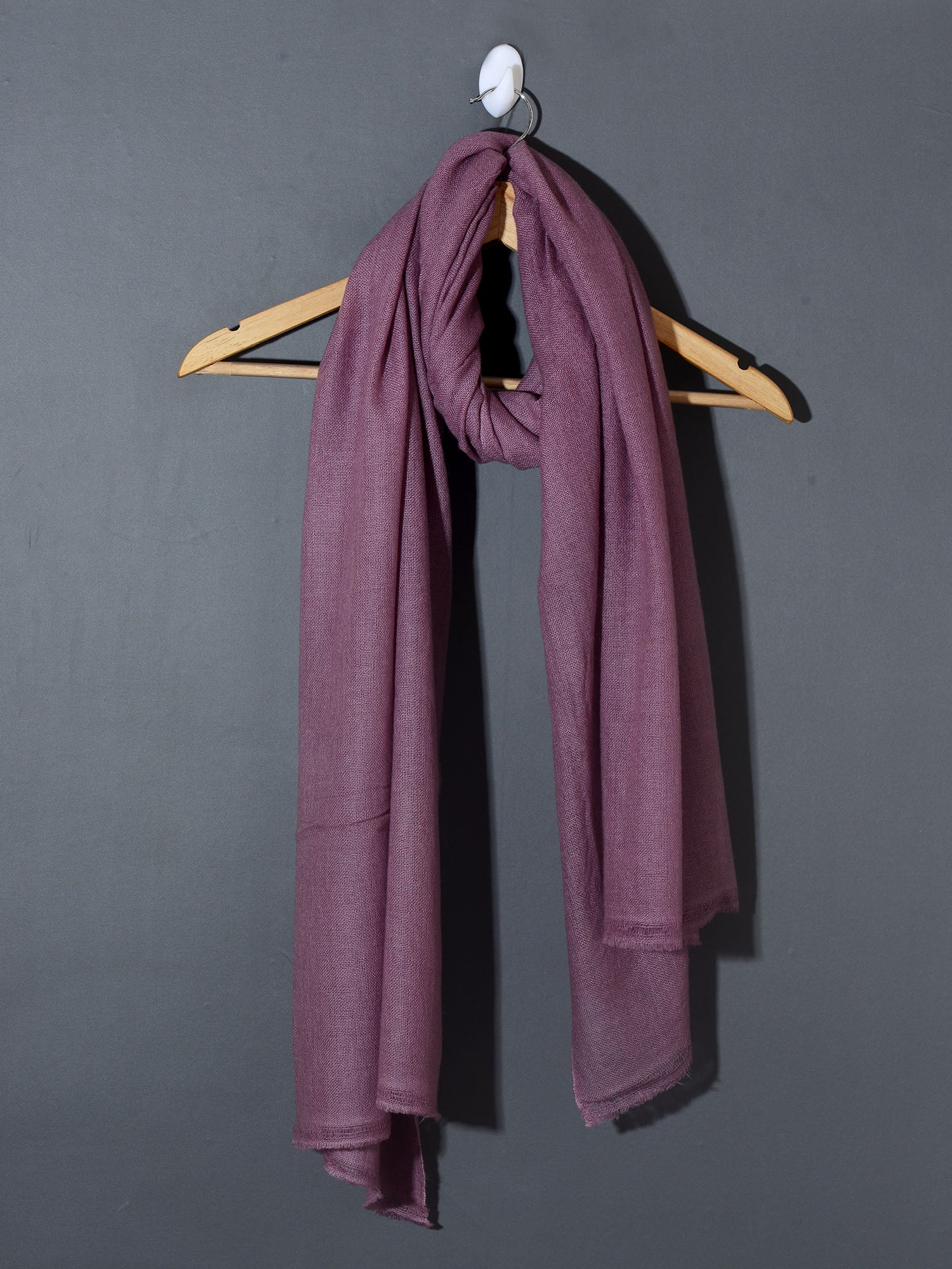 Solid Dyed Woolen Muffler -  Lilac