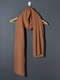 Solid Dyed Woolen Muffler -  Mocha Brown