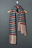 Multi Stripes  Kashmiri Patterned Pashmina Stole - Multi Classic Stripes