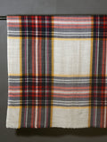 Checks Kashmiri Patterned Pashmina Stole - Red Blue