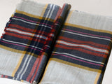 Checks Kashmiri Patterned Pashmina Stole - Red Blue