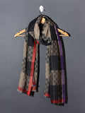 Chess Checks Patterned Pashmina Stole - Multi color