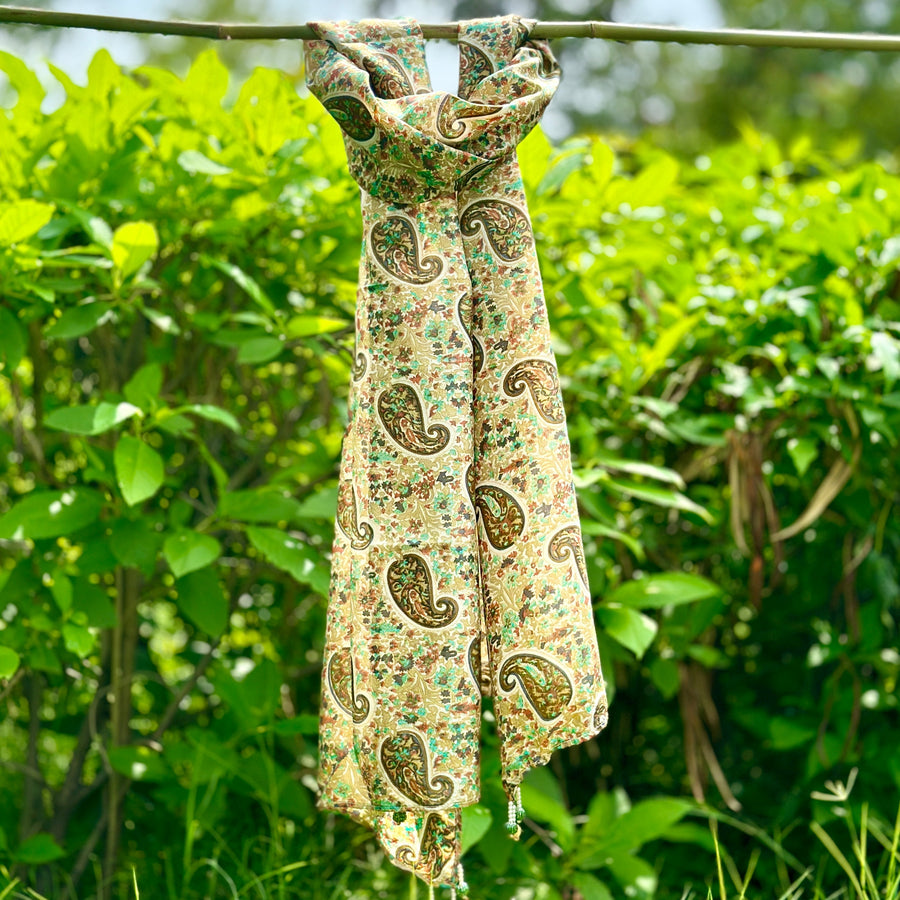 小物 Y's RAYON SILK BLURRY FLOWER PRINT STOLE 小物 Y's RAYON SILK BLURRY FLOWER PRINT STOLE Y's RAYON SILK