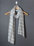 Bond Checks Super Soft Woolen Muffler - Aqua Grey