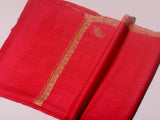 PALLA BUTI Magnificent Hand Embroidered Stole - Red