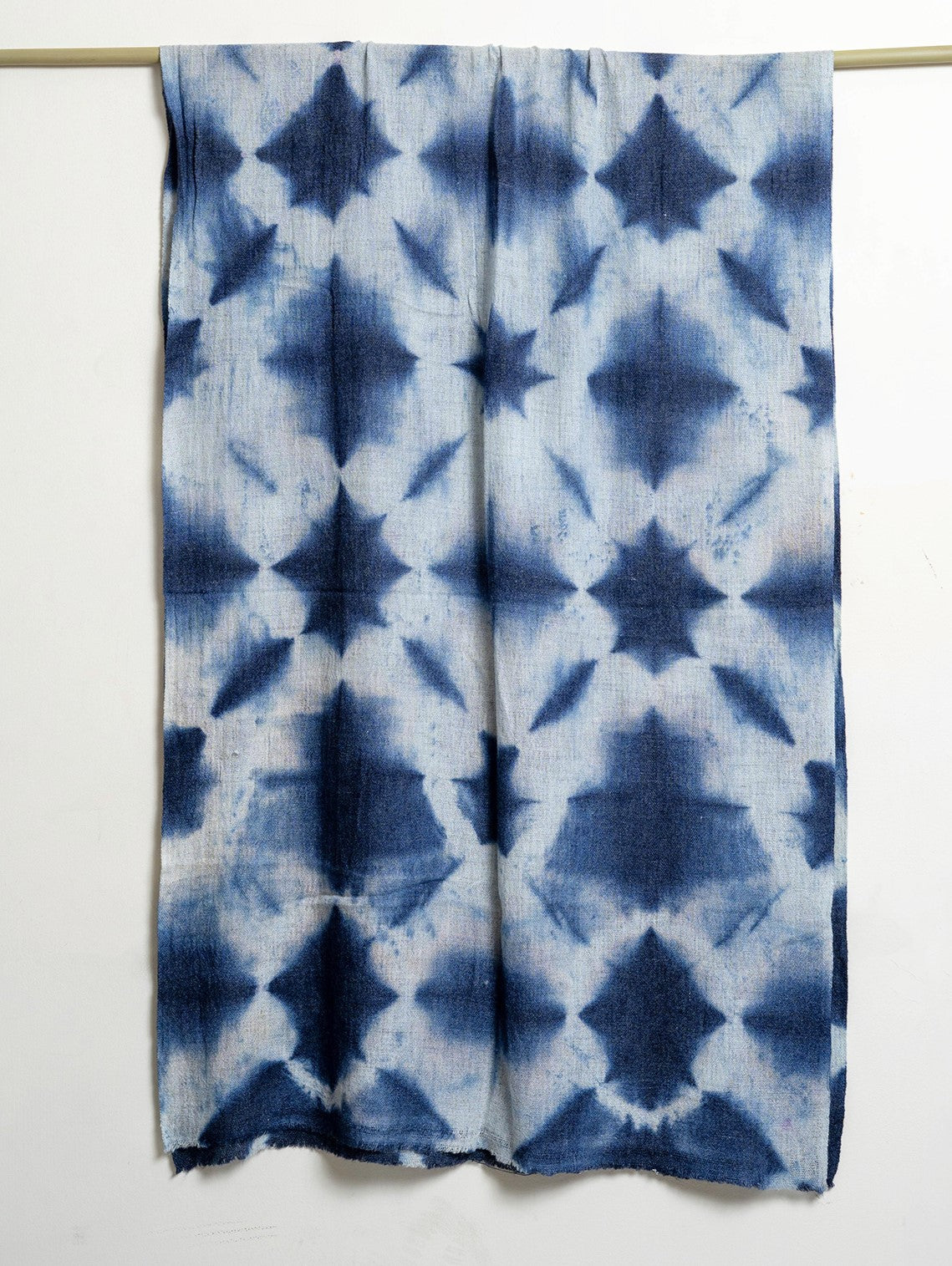 Tie and Dye Star Light Pattern Super Soft Woolen Muffler - Blue